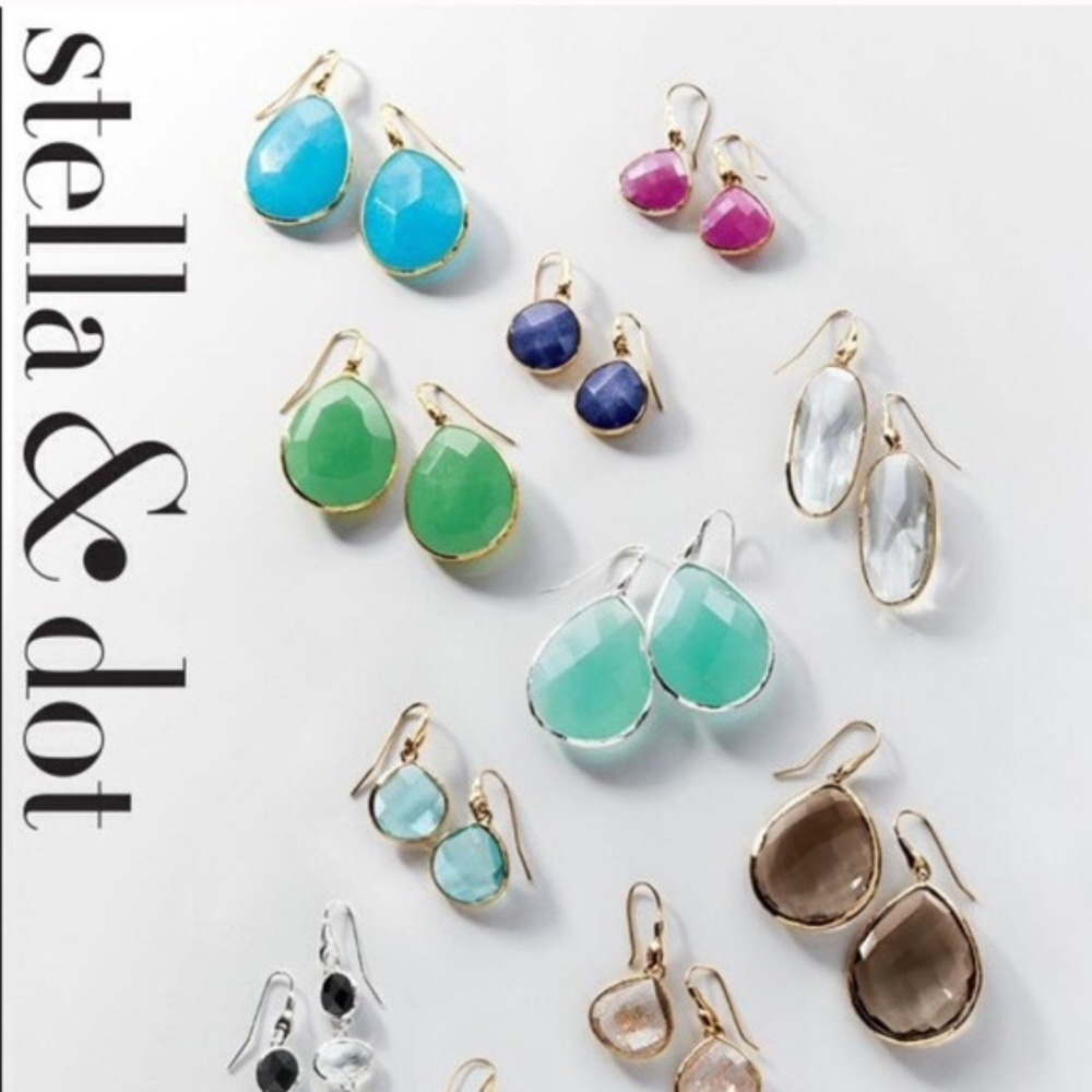 Stella & Dot | Retired Brown Quartz Serenity Drop Earrings - Picture 6 of 7